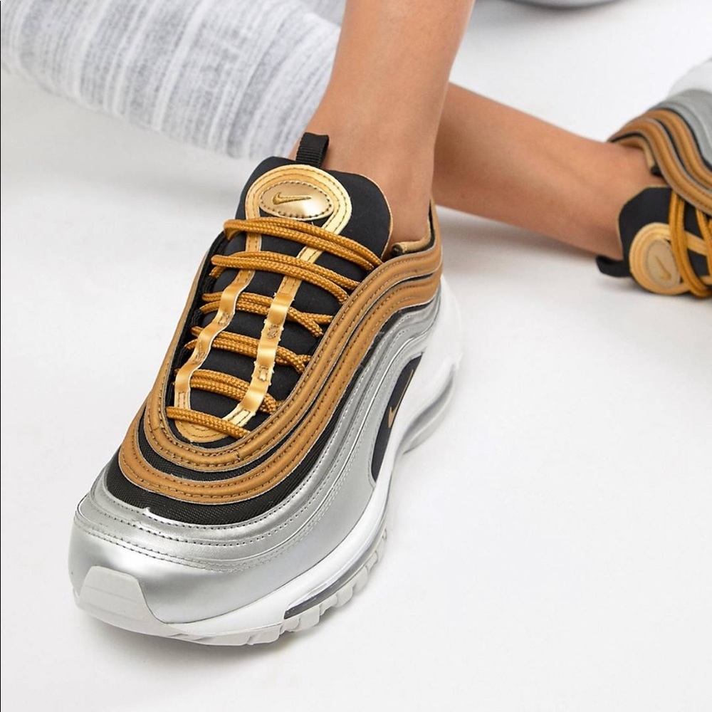 Nike Silver & Gold Metallic Air Max 97